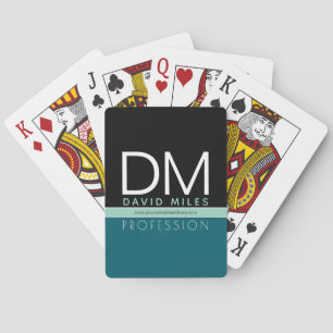 Modern Business Template All Colors Customizable Poker Cards