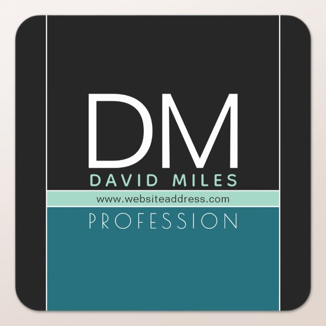 Modern Business Template | All Colors Customizable Square Sticker (Creator Uploaded)