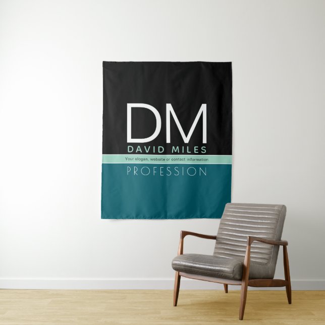 Modern Business Template | All Colors Customizable Tapestry (In Situ)