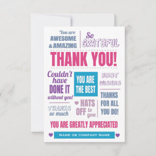 Modern Business Thank You Card