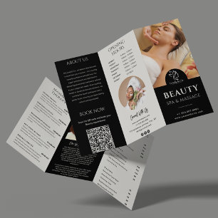 Modern Business Trifold Salon Beauty Skincare B Brochure