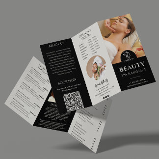 Modern Business Trifold | Salon Beauty Skincare B Brochure