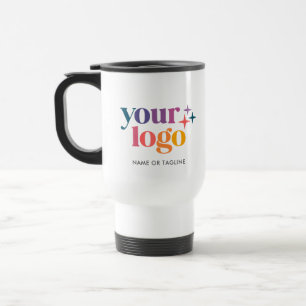 Modern Business Your Logo Here Travel Mug