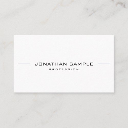 Modern Businesscards Elegant Professional Simple Business Card