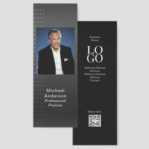 Modern Businessman Photo Advertisement Grey Bookmarks