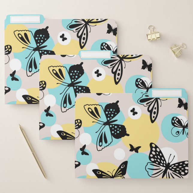 Modern Butterflies  File Folder (Set)