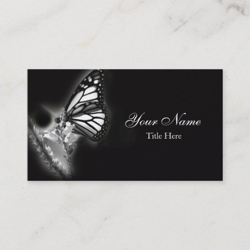 Customizable Modern Butterfly Business Card