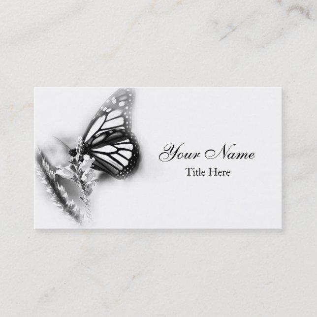 Modern Butterfly Business Card (Front)