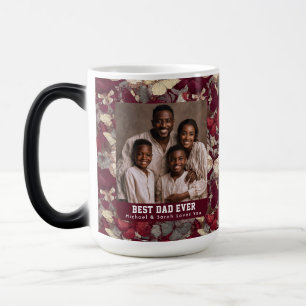 Modern Butterfly Camouflage Flower Dad Day Custom Color Morph Mug