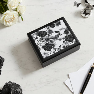 Modern Butterfly Floral Noir Gift Box
