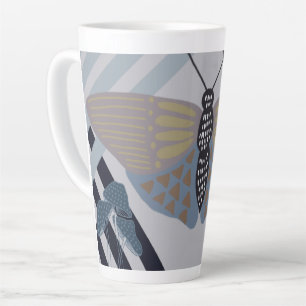 Modern Butterfly Latte Mug