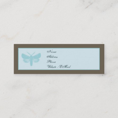 Modern Butterfly Skinny Calling / Business Card