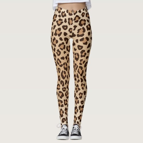 Modern Buttery Smooth Leopard Pattern Leggings