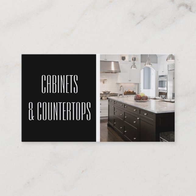 Modern CABINETS & COUNTERTOPS Construction Card (Front)
