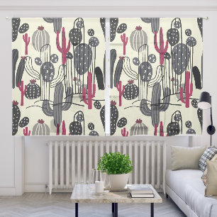 Modern Cactus Blackout Curtain – Style & Freshness