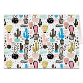Modern Cactus Geometric Pattern (Front Horizontal)