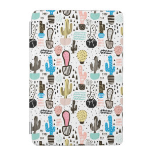 Modern Cactus Geometric Pattern iPad Mini Cover