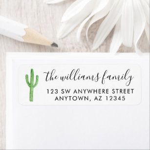 Personalized Address Labels Country Cactus Flower Buy 3 get 1 free Jx 285 