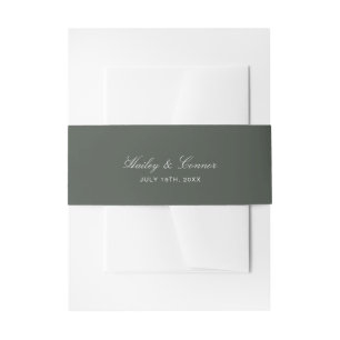Modern Cactus Wedding Invitation Invitation Belly Band