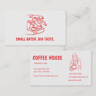 Modern Cafe Business Card