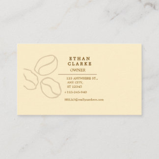 Modern Cafe Card