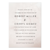 Wedding Cards Unique Invitations 5 Free Samples Blush Pink Simple Elegant Type Wedding Invitation