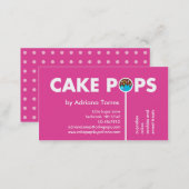 Modern Cake Pops Business Card (Front/Back)