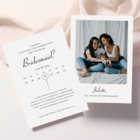 Modern Calendar Bridesmaid Proposal Photo