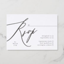 Modern Calligraphy Black and White Simple Wedding