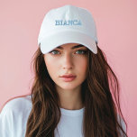 Modern Calligraphy Blue Bridesmaids Gift  Embroidered Baseball Cap<br><div class="desc">Introducing our fabulous Bachelorette Party Hat,  the ultimate accessory for the bride-to-be and her squad to shine in style during the celebration of a lifetime!</div>