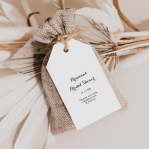 Modern Calligraphy Bridal Shower Gift Tags