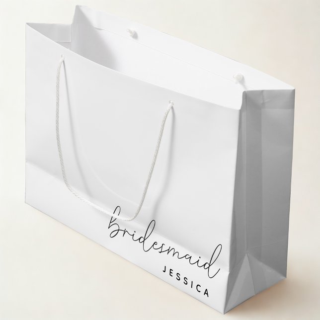 Modern Calligraphy Bridesmaid Proposal Gift Bag (Creator Uploaded)