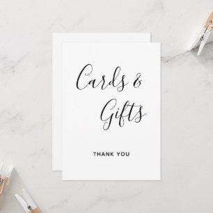 Modern Calligraphy Cards and Gifts Wedding Sign