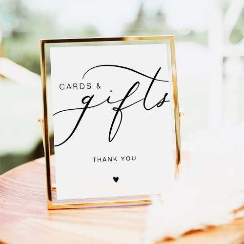 Modern Calligraphy Cards  Gifts Wedding Sign