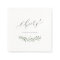 Modern calligraphy cheers rustic greenery wedding