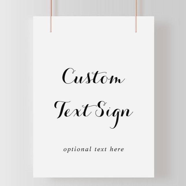 Modern Calligraphy Custom Text Sign (Creator Uploaded)