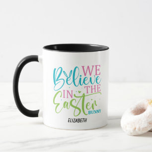 Modern Calligraphy Easter Bunny Mug