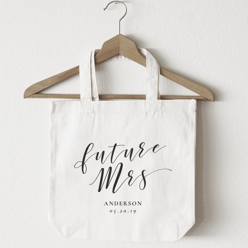 Modern Calligraphy Future Mrs Tote Bag