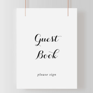 Modern Calligraphy Guest Book Sign