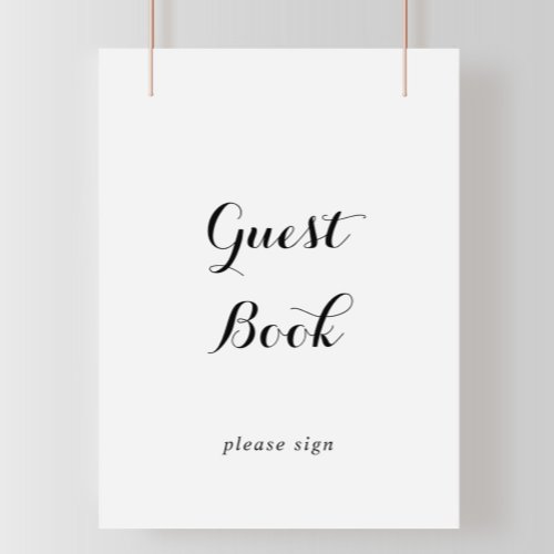 Modern Calligraphy Guest Book Sign