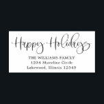 Modern Calligraphy Happy Holidays Return Address Self-inking Stamp<br><div class="desc">Modern Calligraphy Happy Holidays Return Address self-inking stamp features a modern calligraphy holiday message.</div>