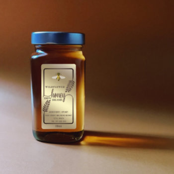 Modern Calligraphy Honey Branch Jar Label by Makidzona at Zazzle