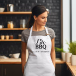 Modern calligraphy i do bbq bridal shower  adult apron<br><div class="desc">Add a delightful touch to your wedding favors or decor with our charming "I Do BBQ" wedding apron Perfect for couples hosting a casual and fun-filled barbecue celebration,  these apron  are a wonderful way to personalize your event and leave a lasting impression on your guests.</div>