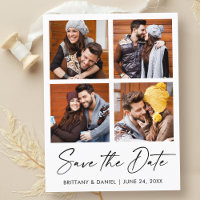Modern Calligraphy Ink 4 Photo Save The Date