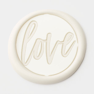 Modern Calligraphy Love Wedding Wax Seal Sticker
