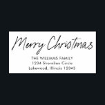 Modern Calligraphy Merry Christmas Return Address Self-inking Stamp<br><div class="desc">Modern Calligraphy Merry Christmas Return Address self-inking stamp features a modern calligraphy holiday message.</div>