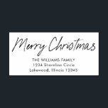 Modern Calligraphy Merry Christmas Return Address Self-inking Stamp<br><div class="desc">Modern Calligraphy Merry Christmas Return Address self-inking stamp features a modern calligraphy holiday message.</div>