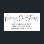 Modern Calligraphy Merry Christmas Return Address Self-inking Stamp<br><div class="desc">Modern Calligraphy Merry Christmas Return Address self-inking stamp features a modern calligraphy holiday message.</div>