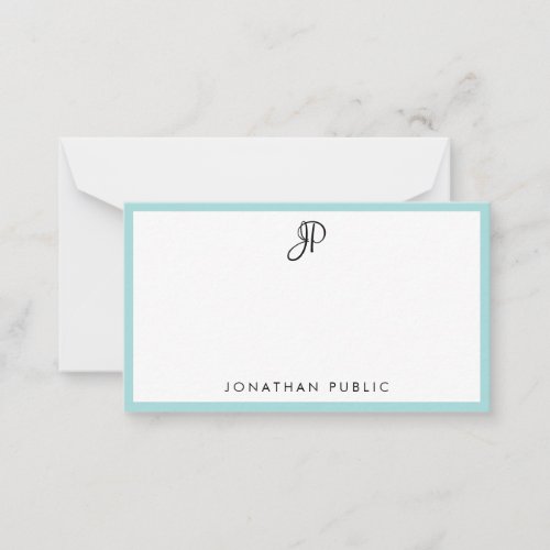 Modern Calligraphy Monogram Simple Template Chic