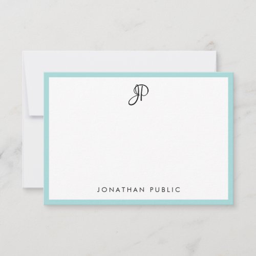 Modern Calligraphy Monogrammed Simple Template